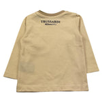 TRUSSARDI shirt girocollo tinta unita con taschino in contrasto Panna per Neonato TIA25141TS PANNA TRUSSARDI 