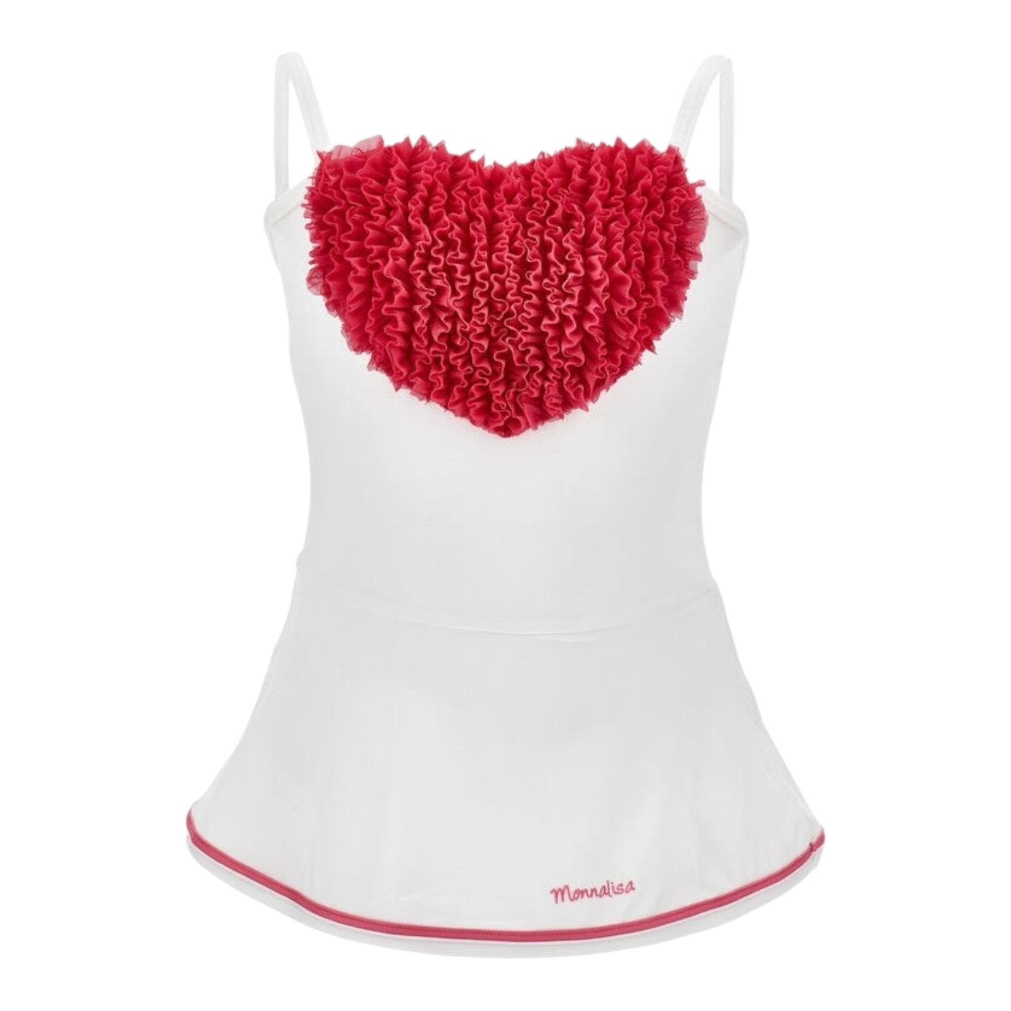 Monnalisacostume Tinta Unita con Stampa per Neonata 19E066N BIANCO MONNALISA 