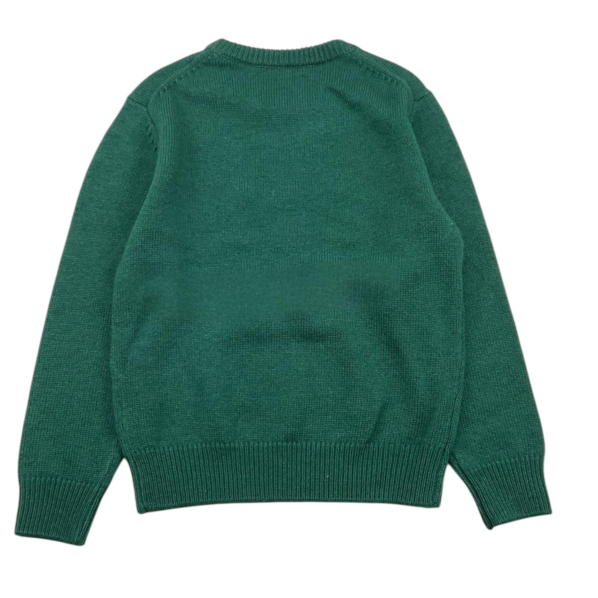 SAINT BARTH maglia girocollo tinta unita con stampa Verde per Bambino DOU000111 VERDE SAINT BARTH 