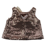 Miss Grant Top Giromanica Tinta Unita Pailletato per Neonata MG2330 ROSA MISS GRANT 