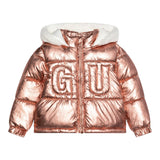 GUESS giubbino tinta unita con cappuccio e logo Rosa per Neonata K4BL05WEYO0 ROSA GUESS 