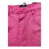 Cecyle Einfarbige Jeansshorts mit elastischer Taille Magenta für Mädchen