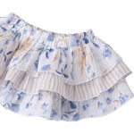 Minibanda Gonna Tinta Unita con Balze per Neonata 3B740 BIANCO MINIBANDA 