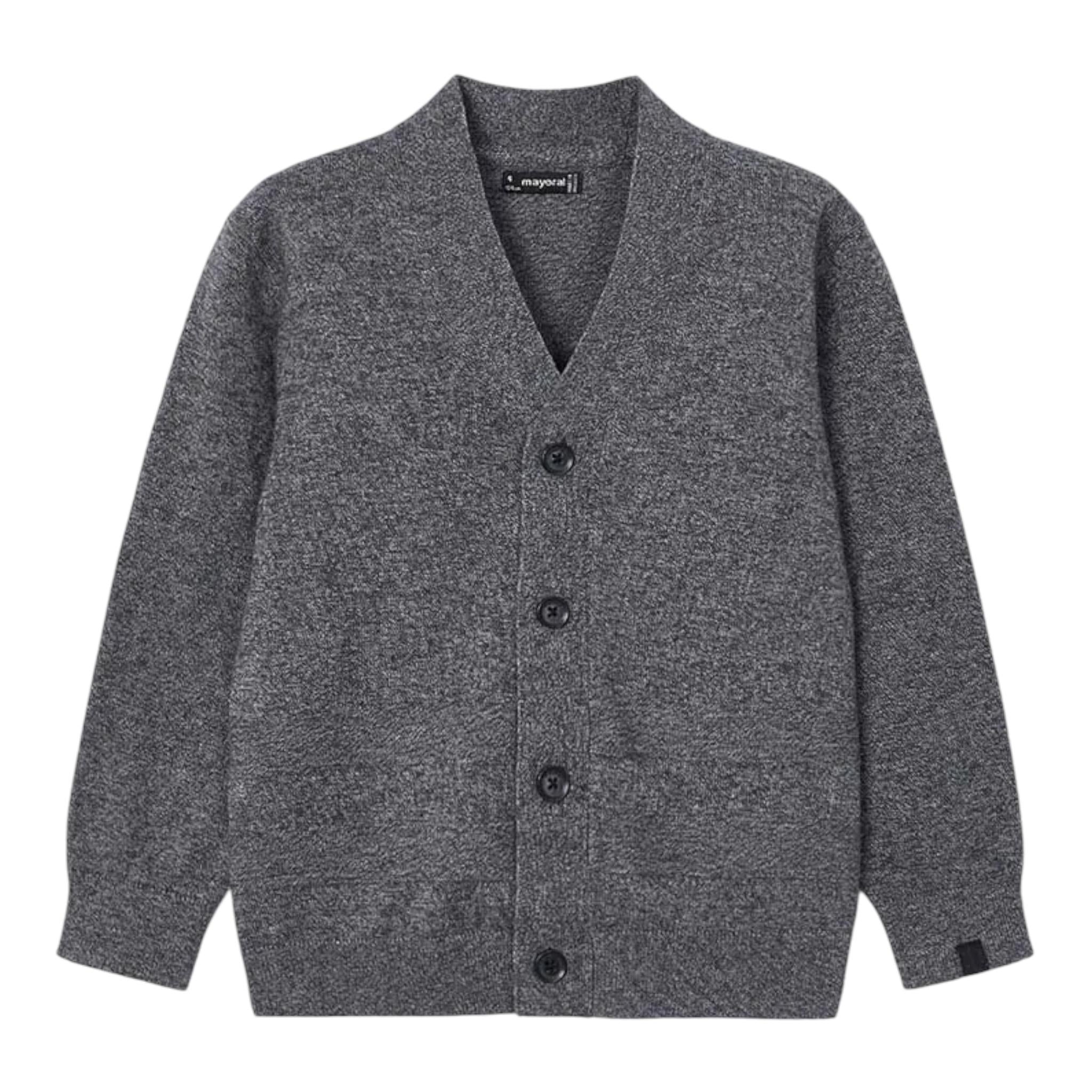 MAYORAL cardigan tinta unita con bottoni in contrasto Grigio per Bambino 4348 GRIGIO MAYORAL 