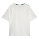 Emporio Armani T-Shirt Scollo A V Tinta Unita con Profili In Contrasto per Bambino EB000154 BIANCO EMPORIO ARMANI 