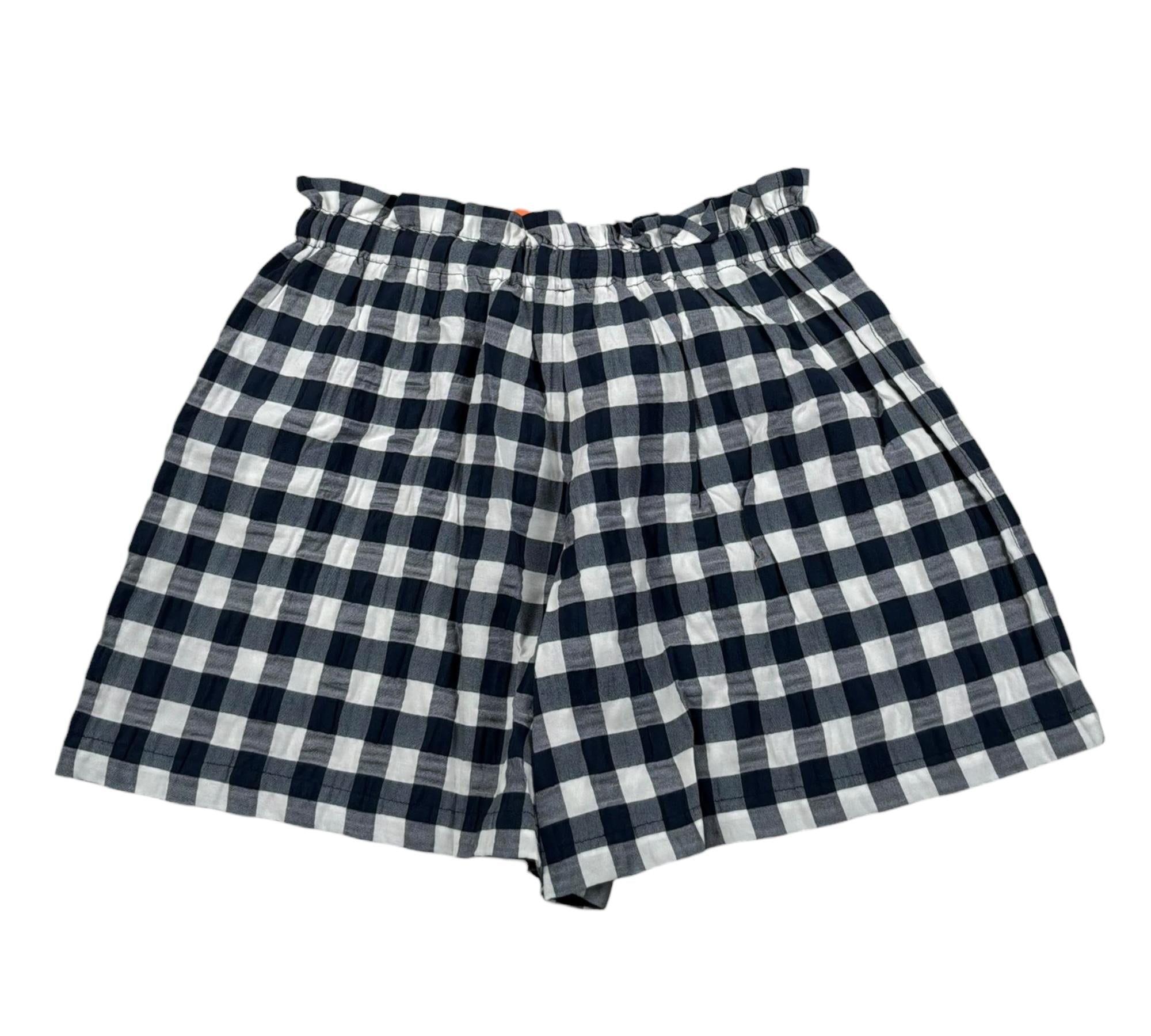 Max&Co. Short Tinta Unita con Fantasia Quadri per Bambina MX0127MX BIANCO/BLU MAX&Co. 