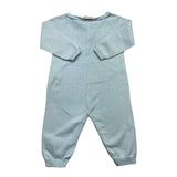 Wedoble Baby Boy Einfarbig Langarm Strampler Blau