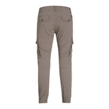 Jack&amp;Jones – Braune, einfarbige Hose mit verstellbarer Taille für Jungen