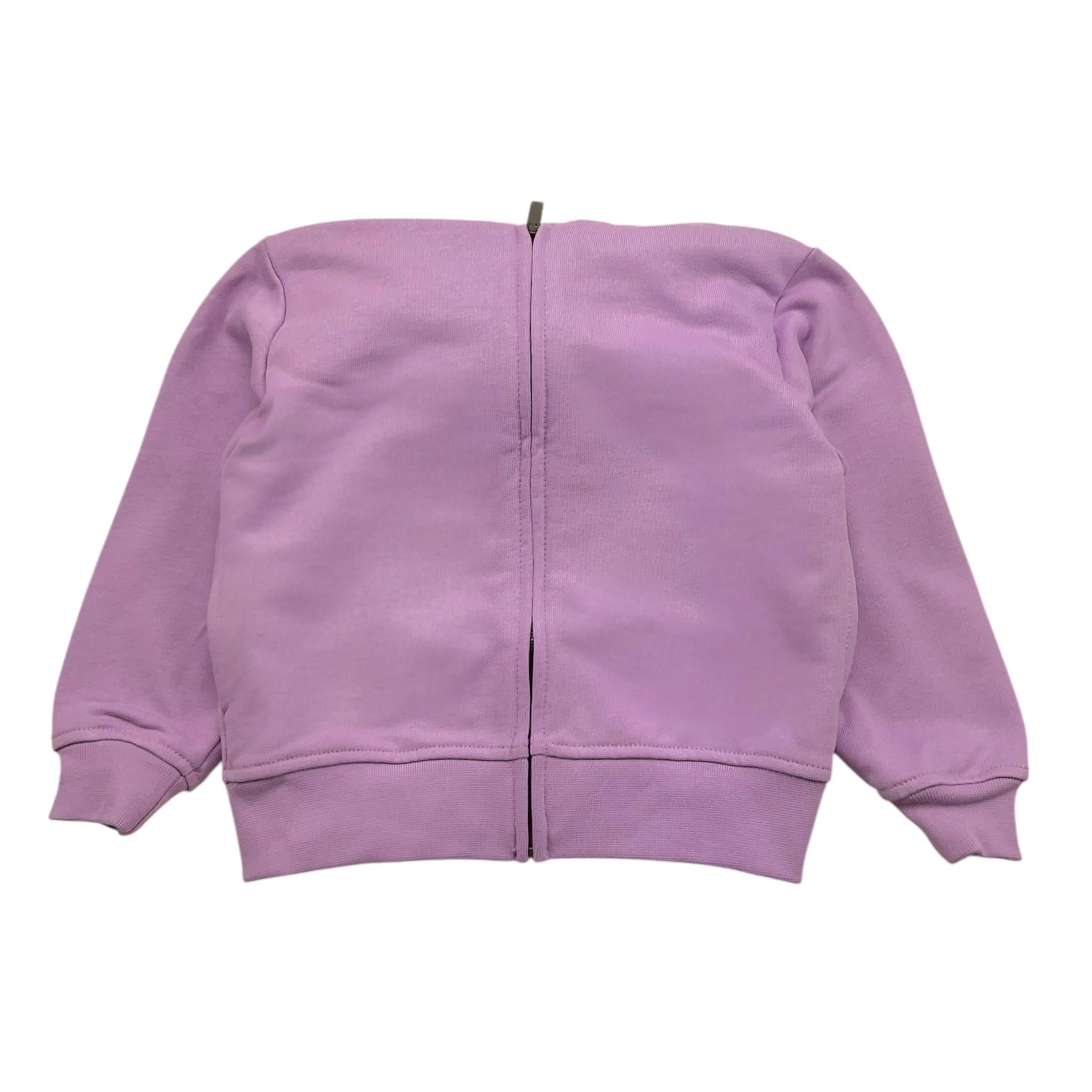 MOUSSE felpa tinta unita con zip e cappuccio Viola per Neonata HKFZ362L VIOLA MOUSSE 