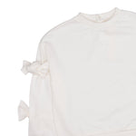 Elisabetta Franchi Felpa Tinta Unita con Fiocchi per Bambina EGFE049 PANNA ELISABETTA FRANCHI 