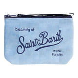 SAINT BARTH borsa modello pochette tinta unita con stampa Azzurro per Bambina ALI0002 AZZURRO SAINT BARTH 