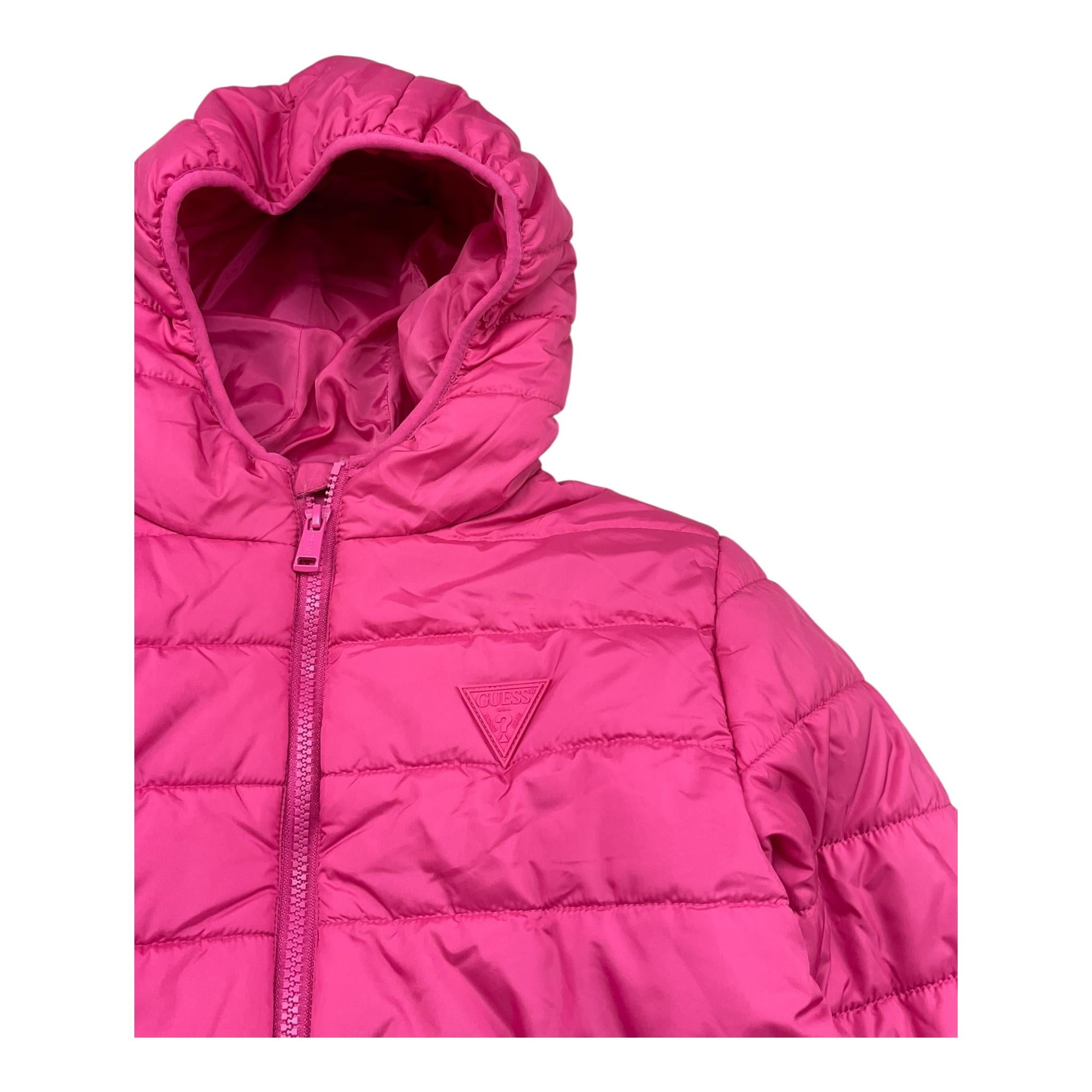 Guess Giubbino Tinta Unita con Cappuccio per Bambina H4BJ10WCFM0 FUXIA GUESS 