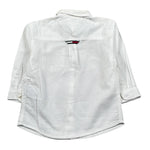 Tommy Hilfiger Camicia tinta unita con Logo Bianco per Neonato KB0KB08142J BIANCO TOMMY HILFIGER 