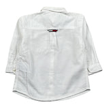 Tommy Hilfiger Camicia tinta unita con Logo Bianco per Neonato KB0KB08142J BIANCO TOMMY HILFIGER 
