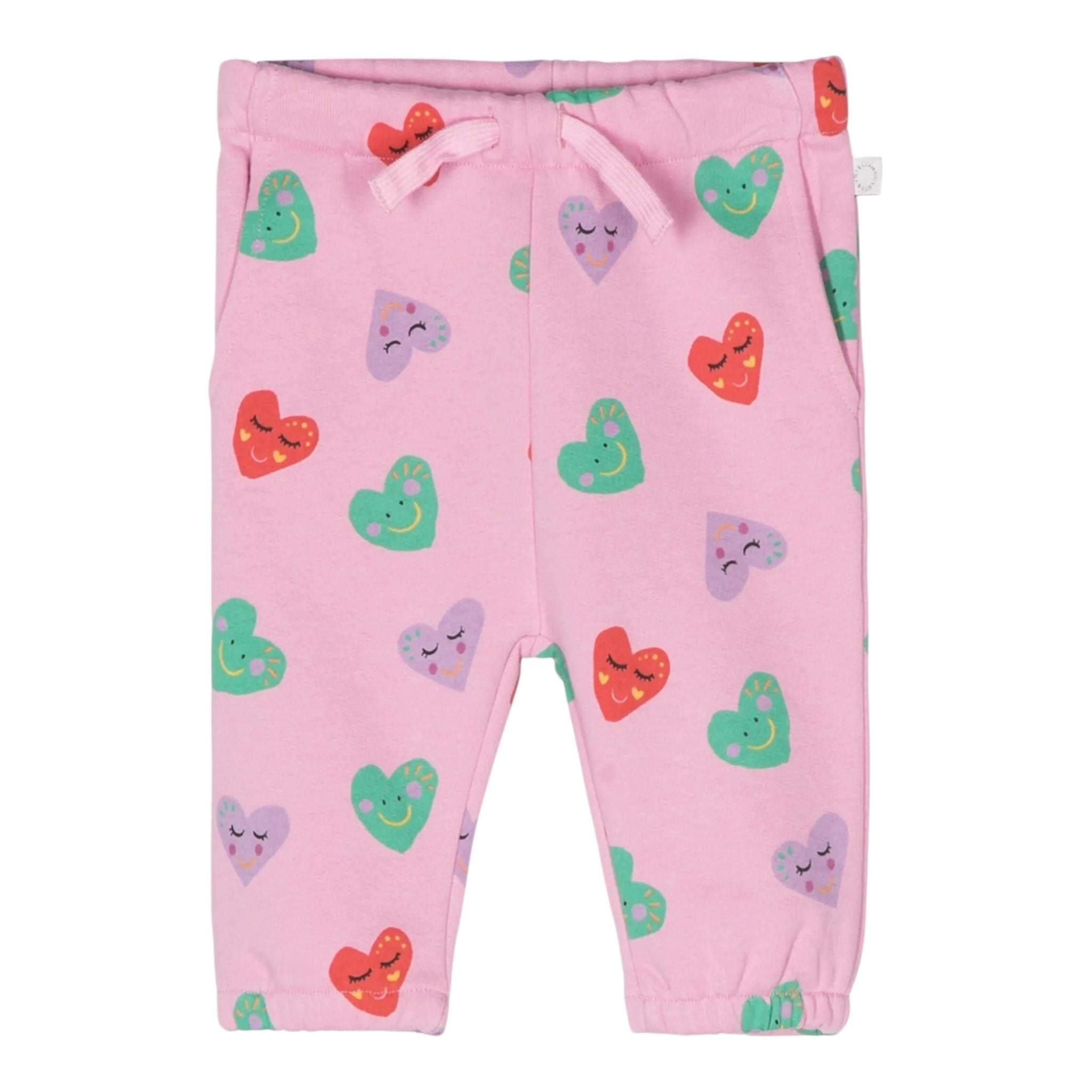 STELLA McCARTNEY pantalone tuta tinta unita con stampe Rosa per Neonata TT6090 ROSA STELLA McCARTNEY 
