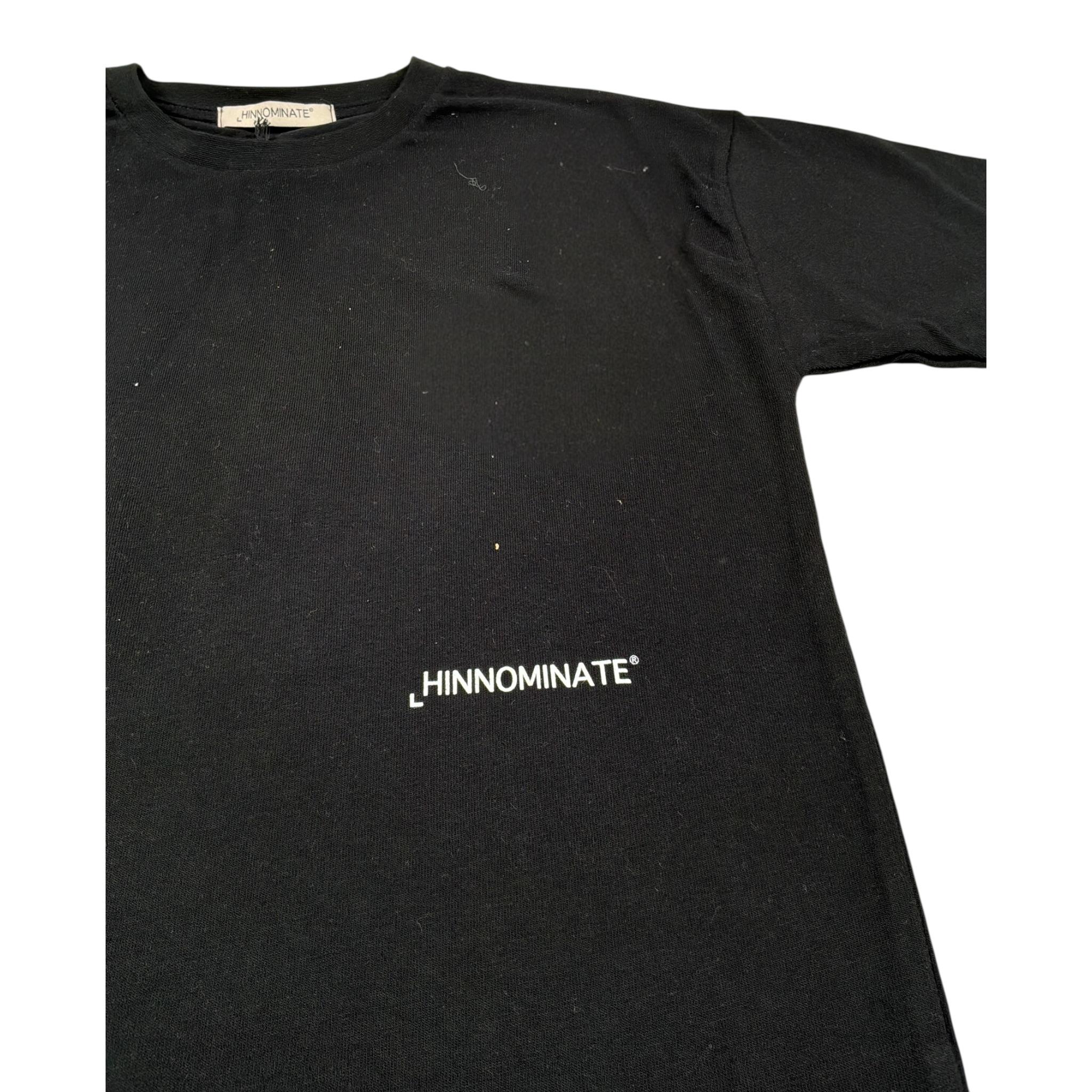 Hinnominate T-Shirt Girocollo tinta unita con Logo Nero per Bambino 3632M0011 NERO HINNOMINATE 