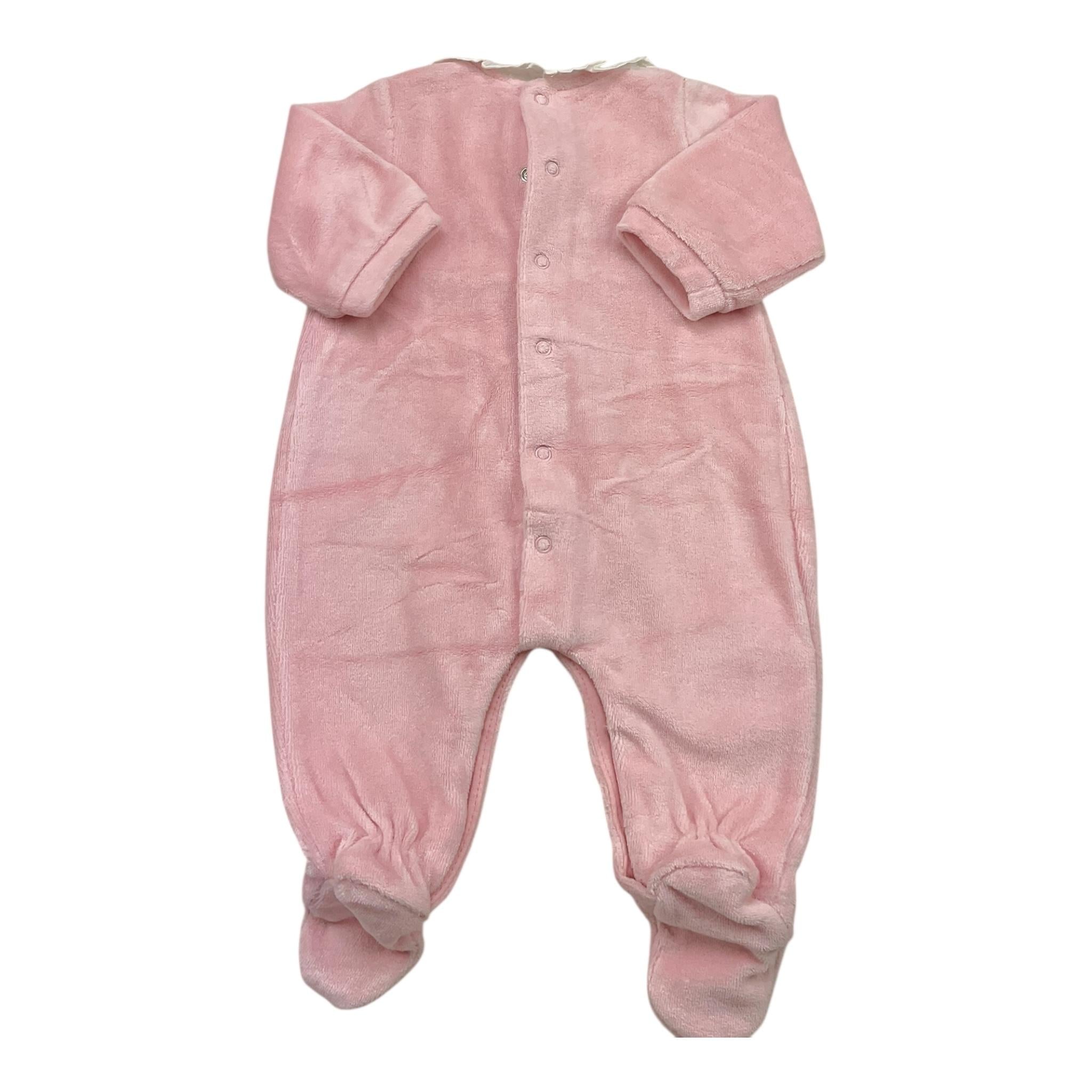 MAYORAL set tutine manica lunga tinta unita in ciniglia Rosa per Neonata 2776 ROSA MAYORAL 