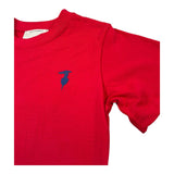 Trussardi T-Shirt Girocollo Tinta Unita con Logo per Bambino TBP26002TS ROSSO TRUSSARDI 