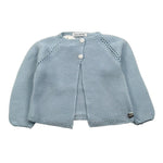 Juliana Cardigan Tinta Unita con Trafori per Neonata 25211 AZZURRO JULIANA 