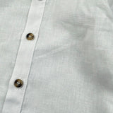M+E' Camicia Manica Lunga Tinta Unita Collo Coreano per Neonato UEM0507XN PANNA M+E' 