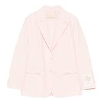 Elisabetta Franchi Giacca Tinta Unita con Logo per Bambina EFGC064 ROSA ELISABETTA FRANCHI 