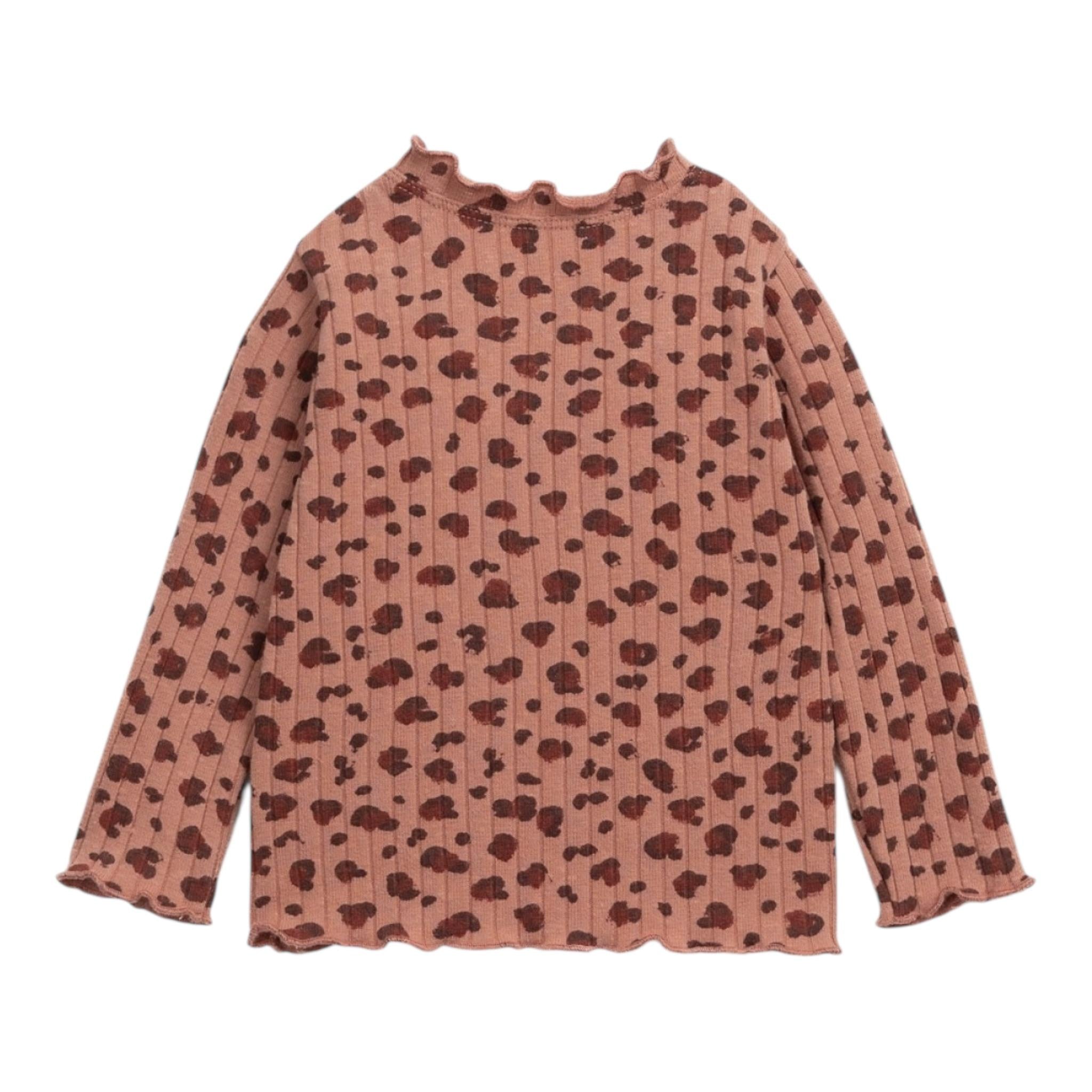 PLAY UP shirt tinta unita con fantasia maculata Terra per Neonata PA022AP11005N TERRA PLAY UP 