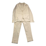 Sp1 Komplettes 3-teiliges Zeremonie-Set, einfarbig, Jacke, Weste und Hose, Cremefarben für Neugeborene