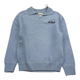SAINT BARTH maglia con colletto tinta unita e stampa Azzurro per Bambino PROME002 AZZURRO SAINT BARTH 