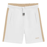 Boss Bermuda Tinta Unita con Elastico In Vita per Bambino J52284 BIANCO BOSS 