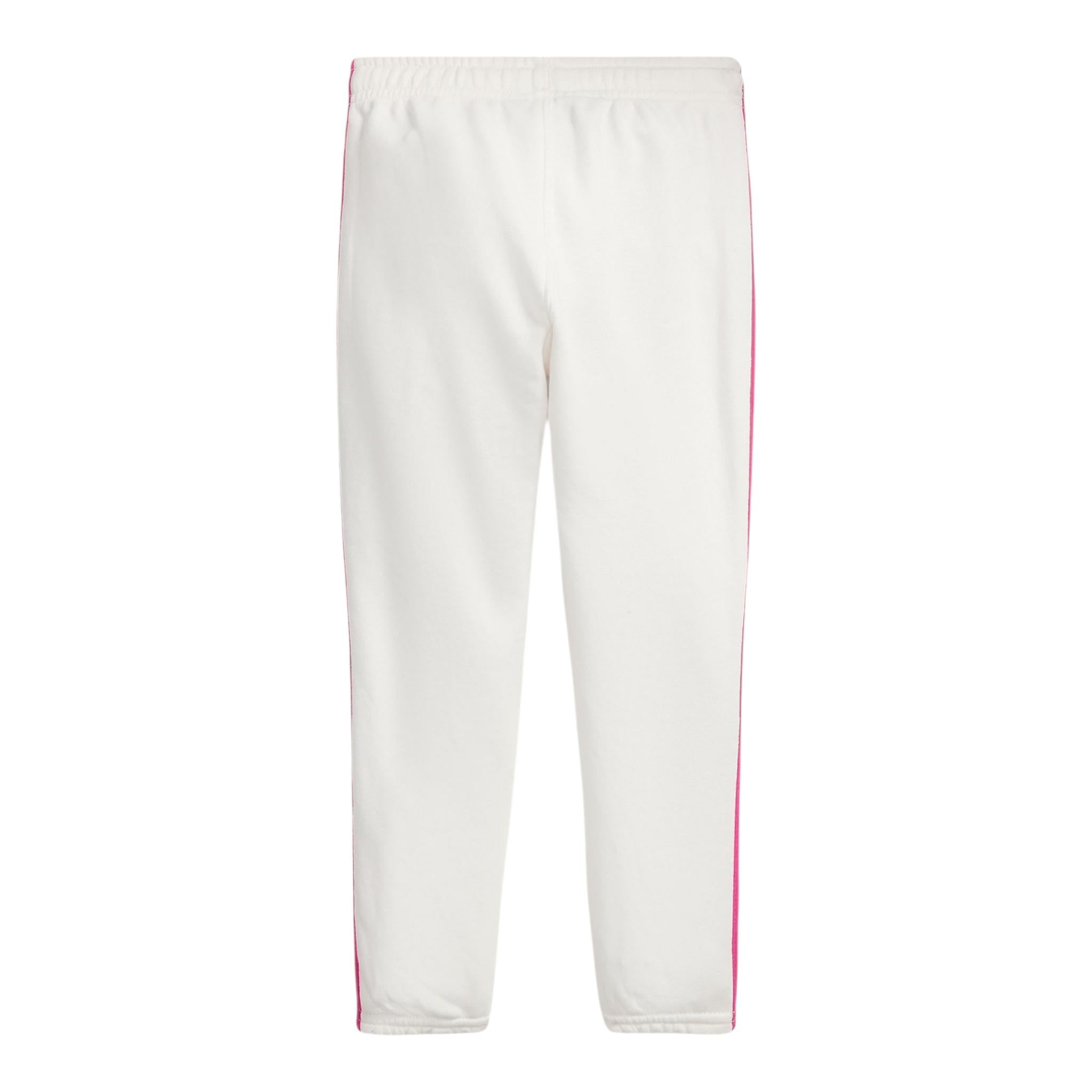 Ralph Lauren Pantalone Tuta Tinta Unita con Profili In Contrasto per Bambina 312957361001J BIANCO RALPH LAUREN 