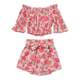 Twinset Complete Top-Short Einfarbig mit Beige Muster Für Mädchen