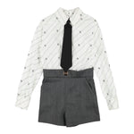 ELISABETTA FRANCHI tute manica lunga bicolore Bianco/grigio per Bambina EFTA092 BIANCO/GRIGIO ELISABETTA FRANCHI 