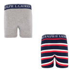 Ralph Lauren Set 2 Boxer Tinta Unita per Bambino 9P5016 GRIGIO RALPH LAUREN 