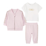 Karl Lagerfeld Completo 3 Pezzi Felpa-Pantalone-T.Shirt Rosa per Bambina R30305J ROSA KARL LAGERFELD 