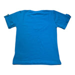 Never Too T-Shirt Girocollo Tinta Unita con Bottoni per Bambino NT1573R COBALTO NEVER TOO 