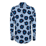 Daniele Alessandrini Langarmhemd Einfarbig Blumenmuster Hellblau Für Jungen