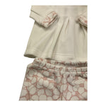 BABY VIP complet 2 pezzi shirt-ghettina bicolore Bianco/rosa per Neonata T3797 BIANCO/ROSA BABY VIP 