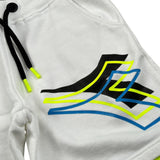 Diadora Bermuda tinta unita con Stampa Bianco per Bambino 022318 BIANCO DIADORA 