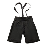 Bikkembergs Bermuda Solid Color mit Hosenträgern Schwarz für Jungen