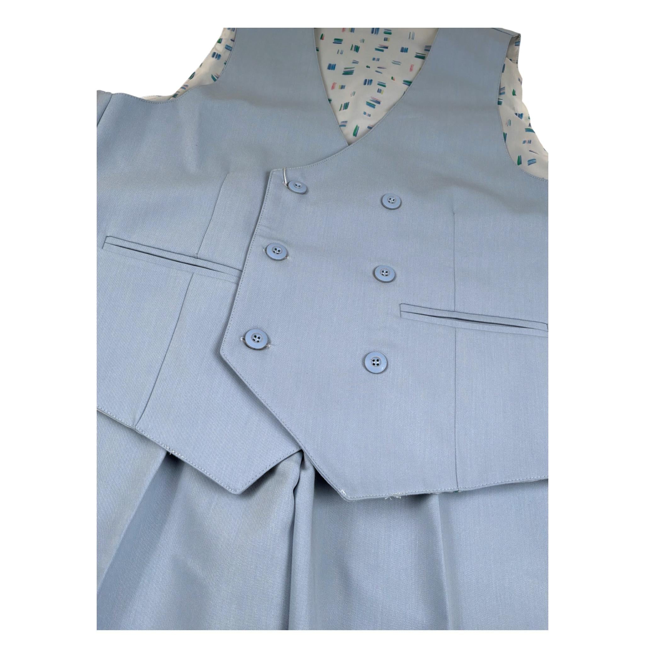 New Gereration Completo 2 Pezzi Gilet-Pantalone Azzurro per Bambino 53921 AZZURRO NEW GERERATION 