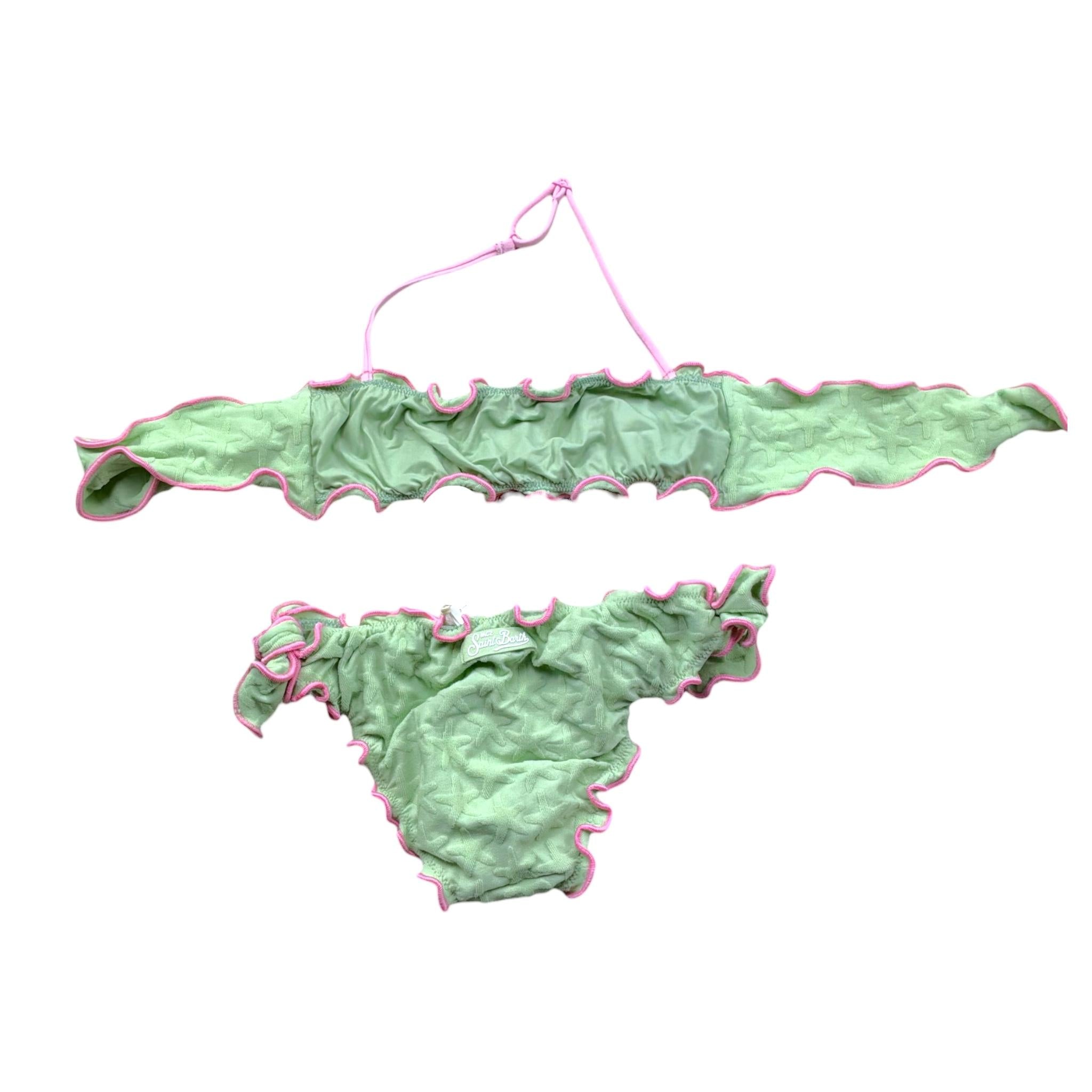 Saint Barth Costume 2 Pezzi Fascia-Mutandina per Bambina EMYLYCRA VERDE SAINT BARTH 