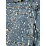 Daniele Alessandrini Giubbino In Denim Tinta Unita per Bambino 1235OD00258X BLU DANIELE ALESSANDRINI 