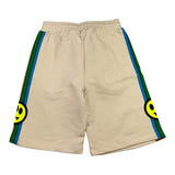 Barrow Kids Einfarbige Trainingsanzug-Bermudashorts mit beigem Aufdruck für Jungen