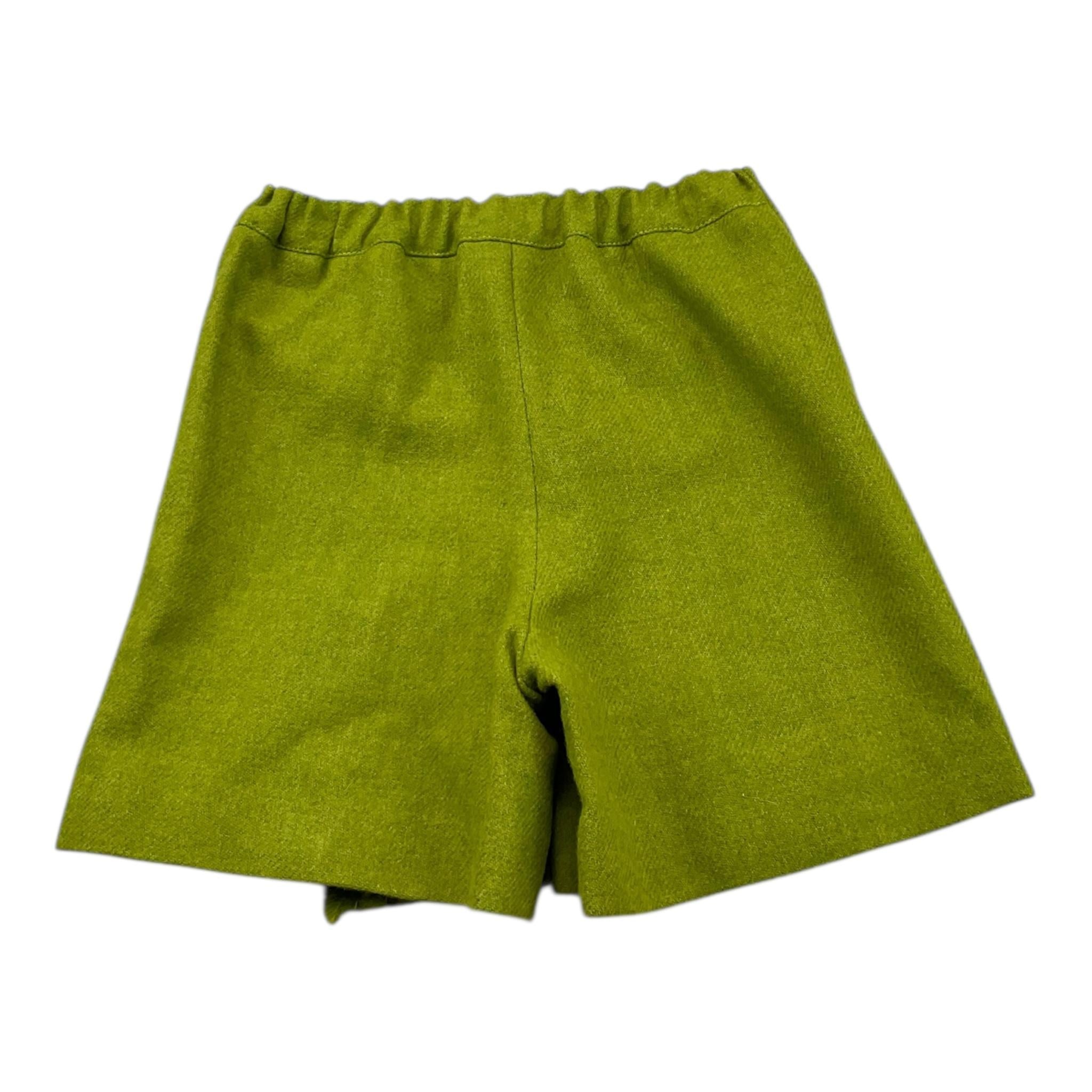 PAIO CRIPPA short tinta unita con elastico in vita Verde per Bambina CROCUS VERDE PAIO CRIPPA 