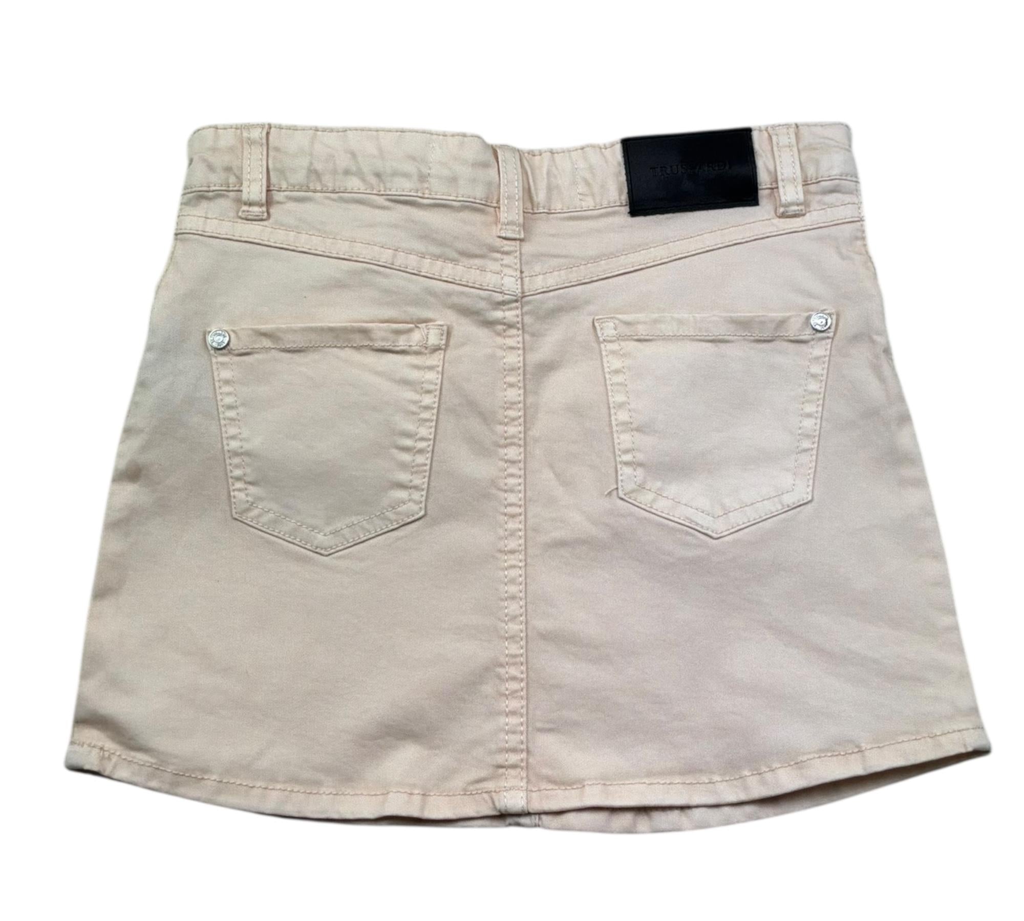 Trussardi Gonna Tinta Unita con Girovita Regolabile per Bambina TGP26021GO ROSA TRUSSARDI 