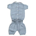 Scaldacuore Completo 2 Pezzi T-Shirt-Culotte per Neonato PS01 AZZURRO SCALDACUORE 