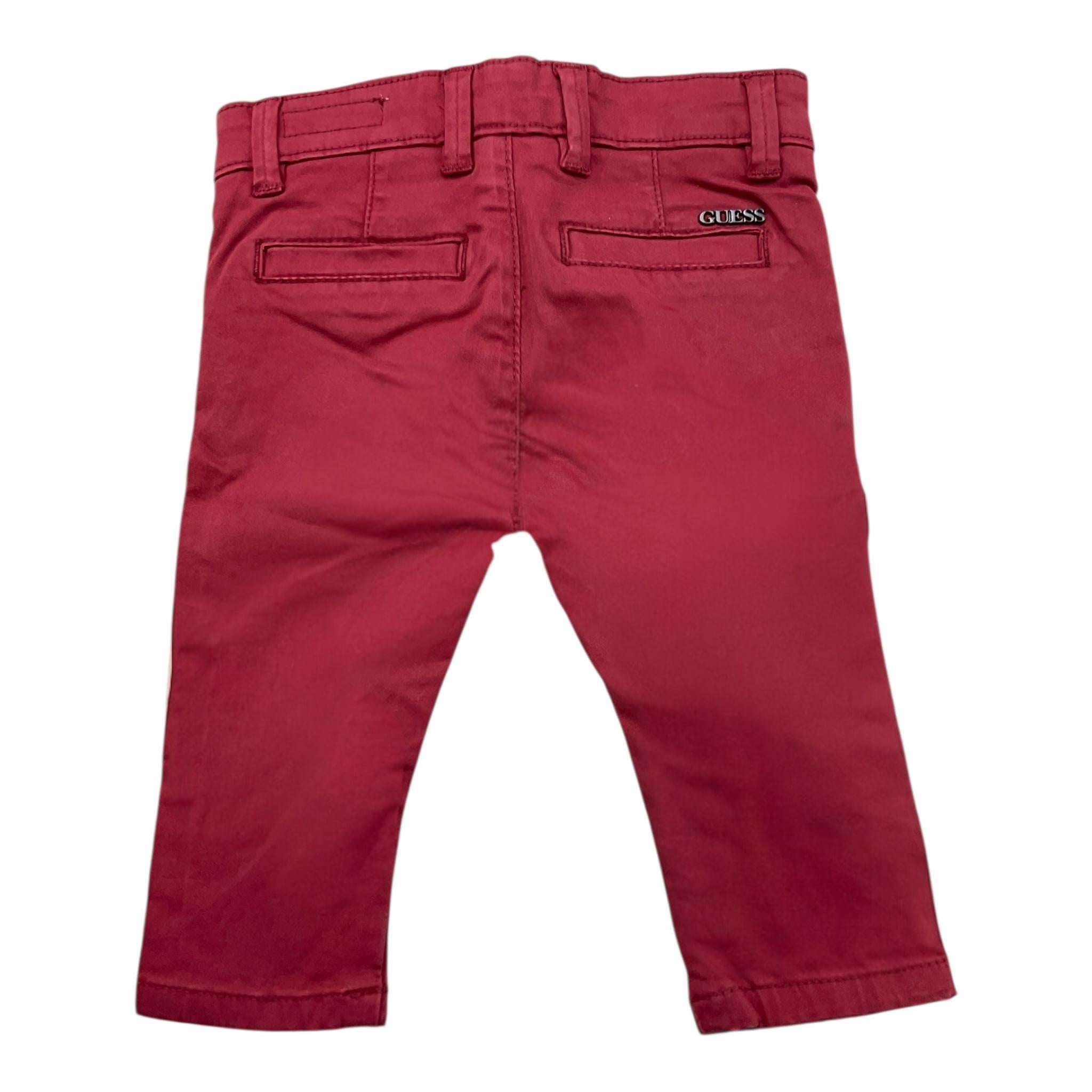 GUESS pantalone tinta unita con girovita regolabile Bordeaux per Neonato N3YB05 BORDEAUX GUESS 