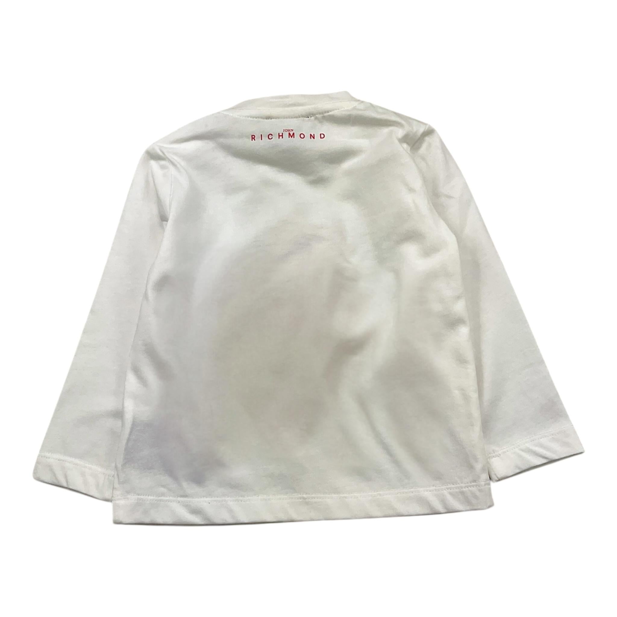 JOHN RICHMOND shirt girocollo tinta unita con stampa Bianco per Neonato RIA25045TS BIANCO JOHN RICHMOND 