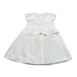 Elisabetta Franchi Abito Tinta Unita con Rouches per Neonata EGAB198X BIANCO ELISABETTA FRANCHI 