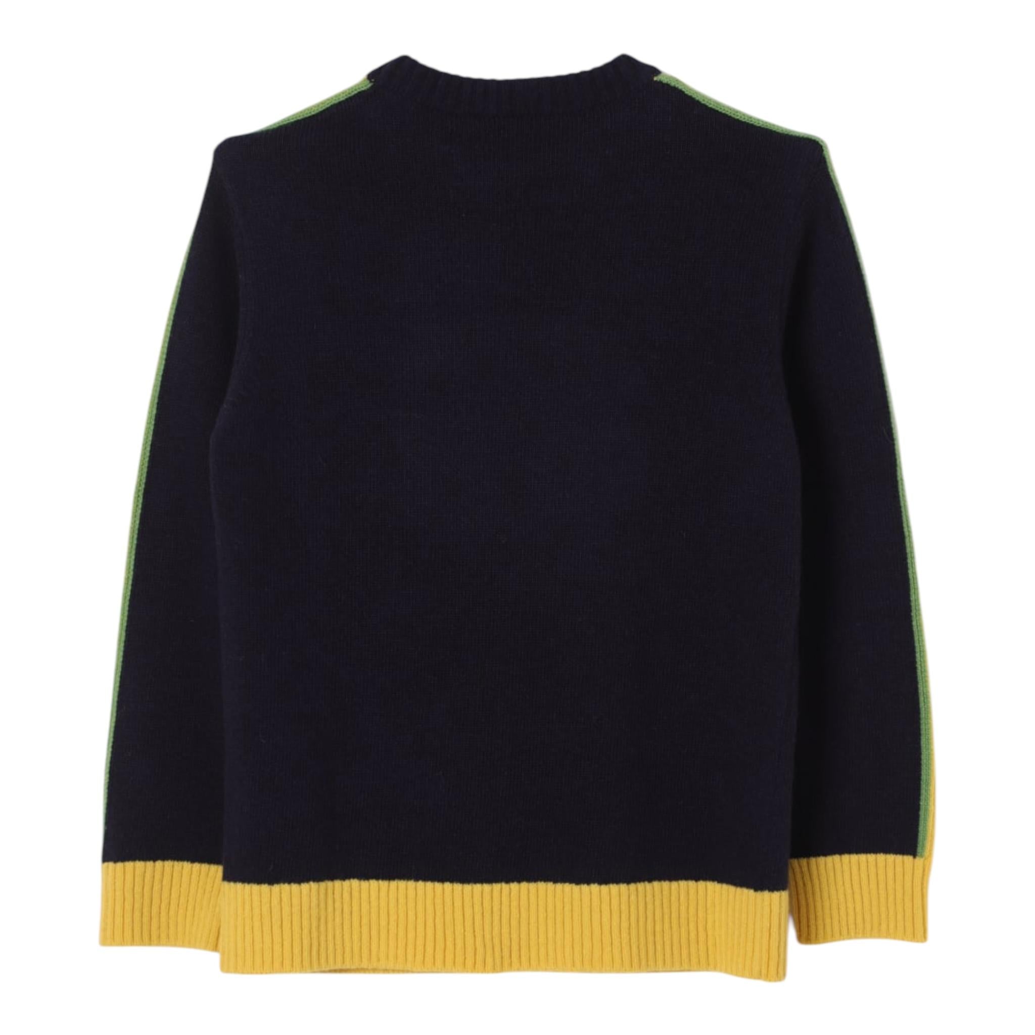 ETRO maglia tinta unita con stampa Blu per Bambino GV9A10 BLU ETRO 
